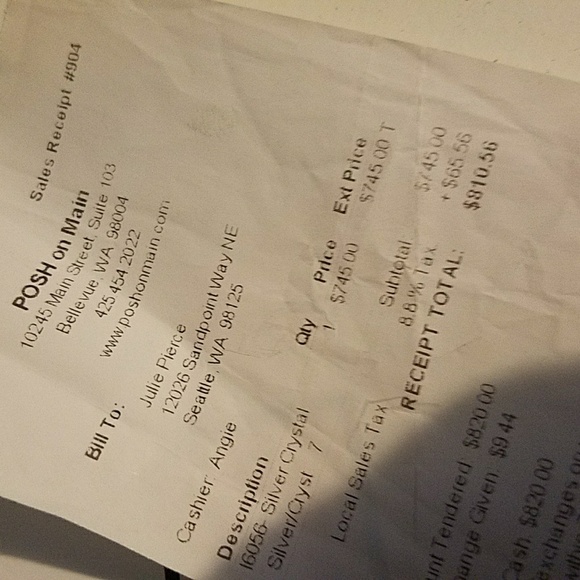 SOLD Guiseppe Zanotti Silver Stilettos - Picture 4 of 4